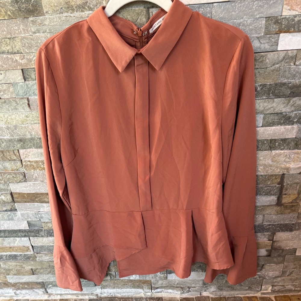 Mustard Seed Rust Blouse - Picture 2 of 4